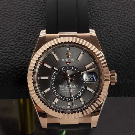 rolex oyster perpetual sky dweller rose gold price